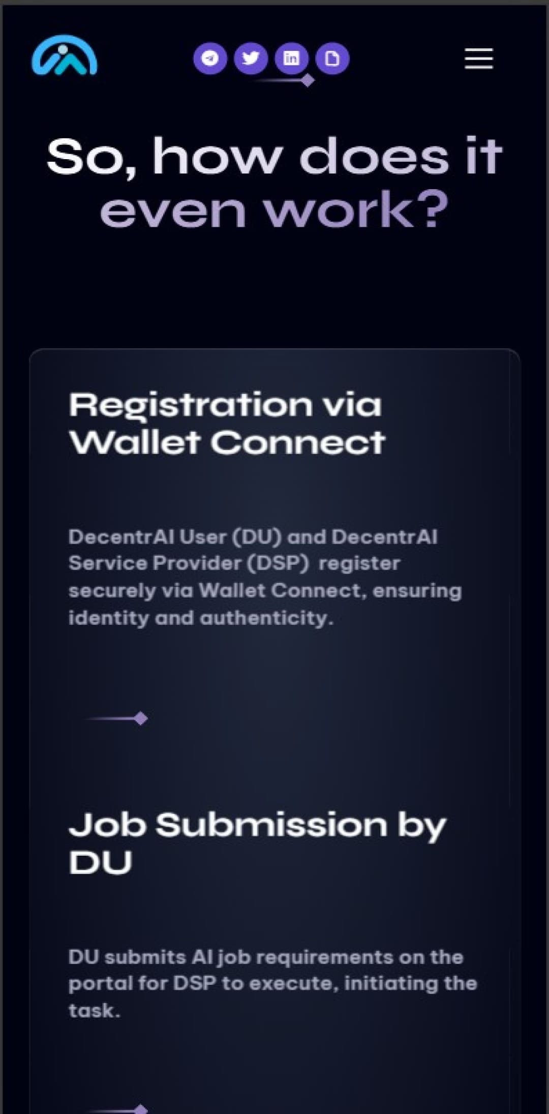 DecentrAI interface preview 2